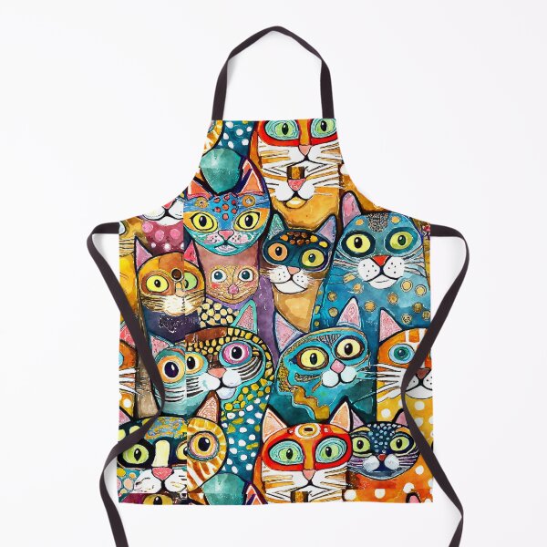 Item preview, Colorful Watercolor Cat Crowd 3 designed and sold by Magnuna.