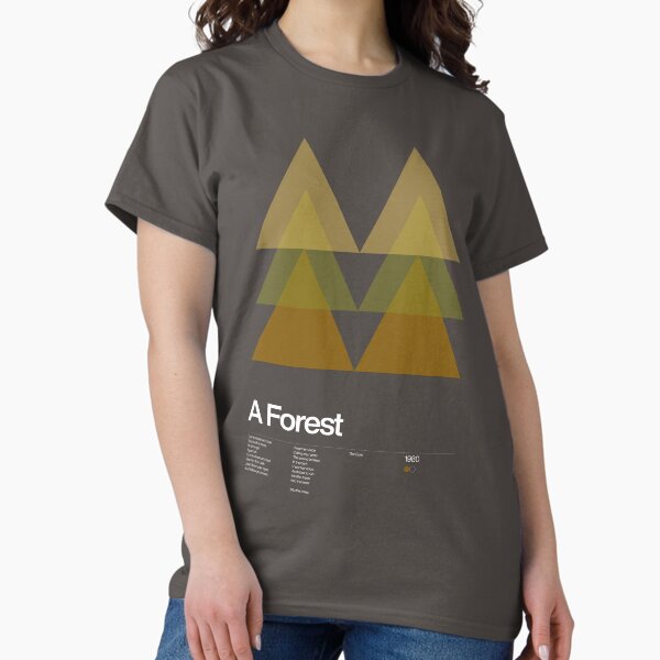 Item preview, The Cure - A Forest 1980 - New Wave song Minimalistic Swiss Graphic Design designed and sold by sub88.