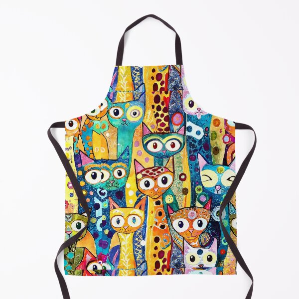 Item preview, Colorful Watercolor Cat Crowd 5 designed and sold by Magnuna.