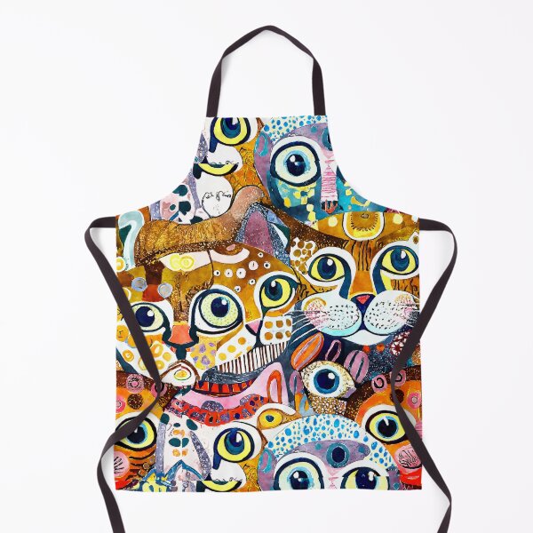 Item preview, Colorful Watercolor Cat Crowd 7 designed and sold by Magnuna.