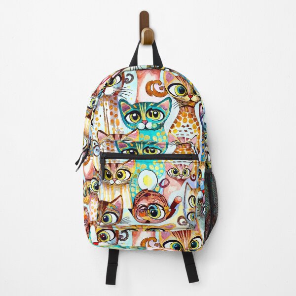 Item preview, Colorful Watercolor Cat Crowd 8 designed and sold by Magnuna.