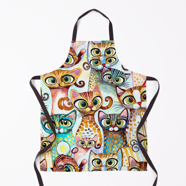 Item preview, Colorful Watercolor Cat Crowd 8 designed and sold by Magnuna.
