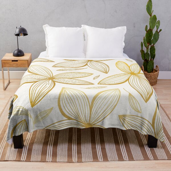 Item preview, Delicate golden flowers designed and sold by OtterFactory.