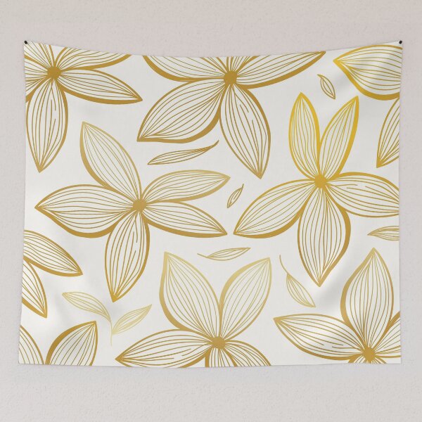 Item preview, Delicate golden flowers designed and sold by OtterFactory.