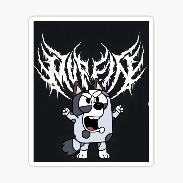 Vista previa del artículo con la obra «Cachorro de metalcore», diseñado y vendido por AwakenedAlchemy9.