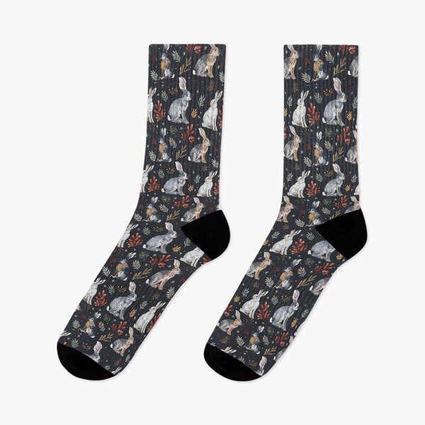Item preview, Winter Rabbits, Hares and Flowers, Country Home Aesthetic designed and sold by naturalplanners.