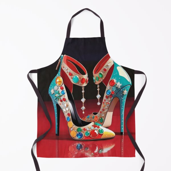 Item preview, BEDAZZLED FUN COLORFUL HIGH HEELS PARTY PUMPS ART designed and sold by Arts4U.