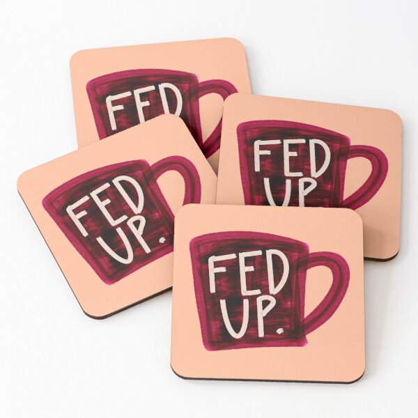 Item preview, Fed up mug in red designed and sold by AdventuresOy.