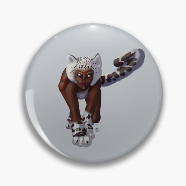 Item preview, Shape-Shifter Mid-Transformation - Human Woman to Snow Leopard Prowling designed and sold by AnneOther.