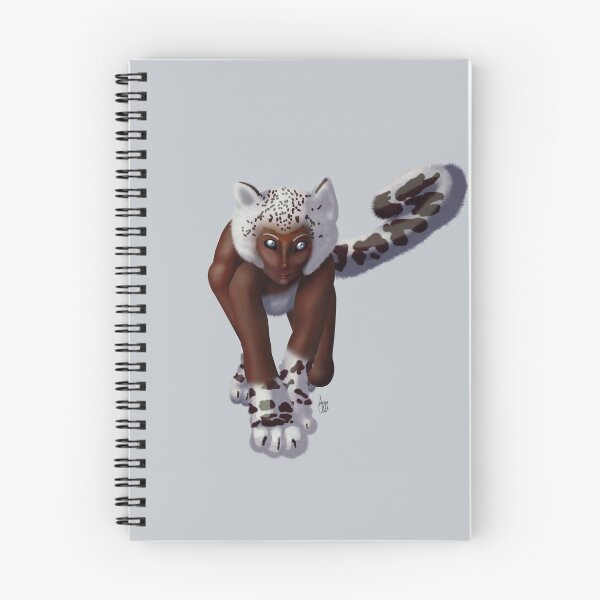 Item preview, Shape-Shifter Mid-Transformation - Human Woman to Snow Leopard Prowling designed and sold by AnneOther.