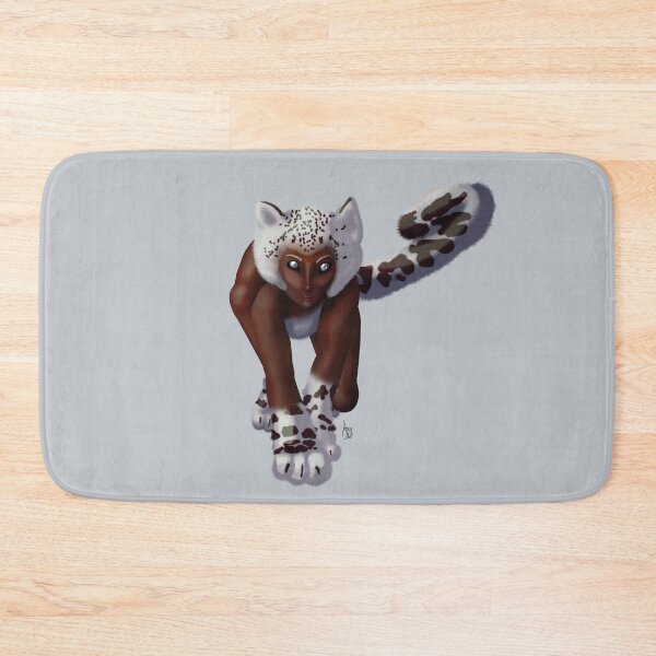 Item preview, Shape-Shifter Mid-Transformation - Human Woman to Snow Leopard Prowling designed and sold by AnneOther.