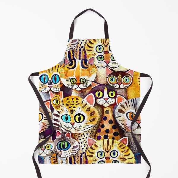 Item preview, Colorful Watercolor Cat Crowd 11 designed and sold by Magnuna.