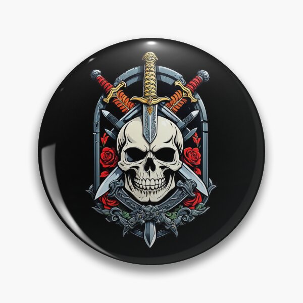 Item preview, Sword Skull and Flowers Emblem designed and sold by Bunmigraphics .