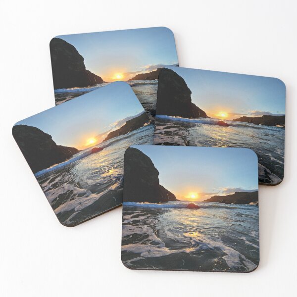 Item preview, Kynance cove at sunset designed and sold by Cornwallart.