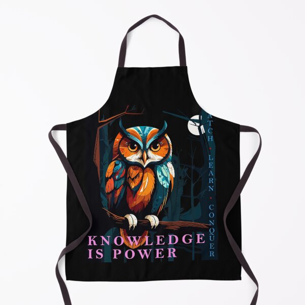 Item preview, Owl - Knowledge is Power. Owl at Night with Full Moon designed and sold by posterflunz.