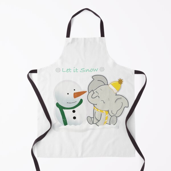 Item preview, Snowman in winter with cute kiana elephant designed and sold by NAMITRA.