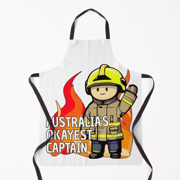 Item preview, Custom Request: Australia's Okayest Captain - Yellow Helmet designed and sold by Flashover.