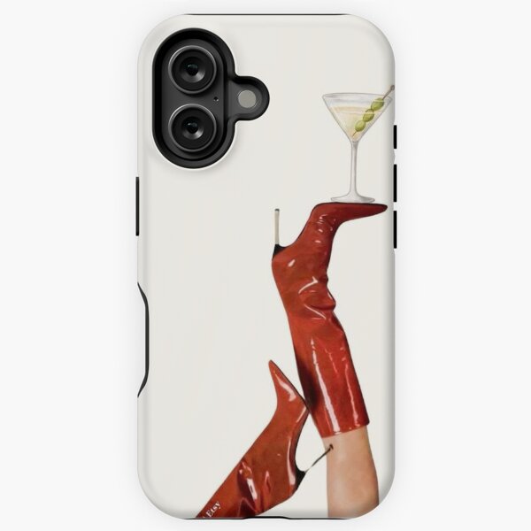 Vista previa del artículo con la obra «Botas rojas y ambiente chic de martini», diseñado y vendido por pointense.
