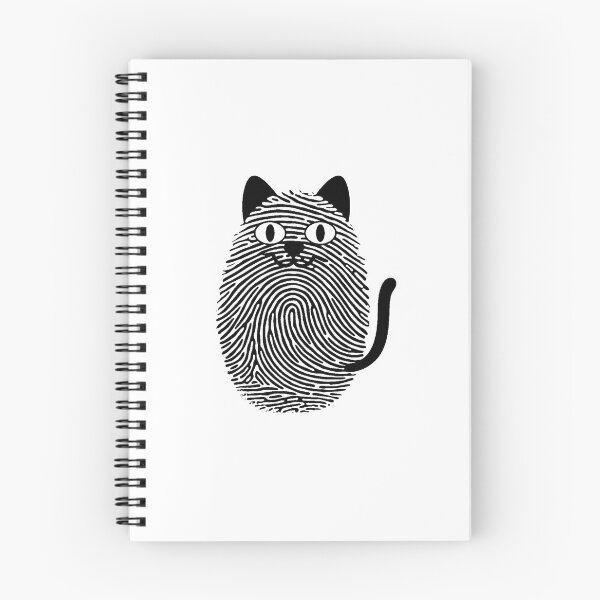 Item preview, fingerprint cat designed and sold by jkrphoto.