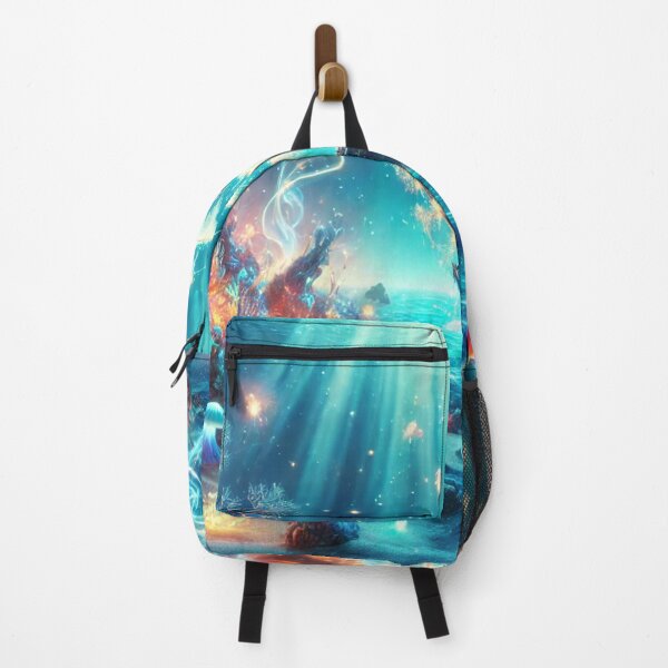 Item preview, Underwater Fantasy with Pirate Ship and Glowing Coral designed and sold by TeslaSt0re.
