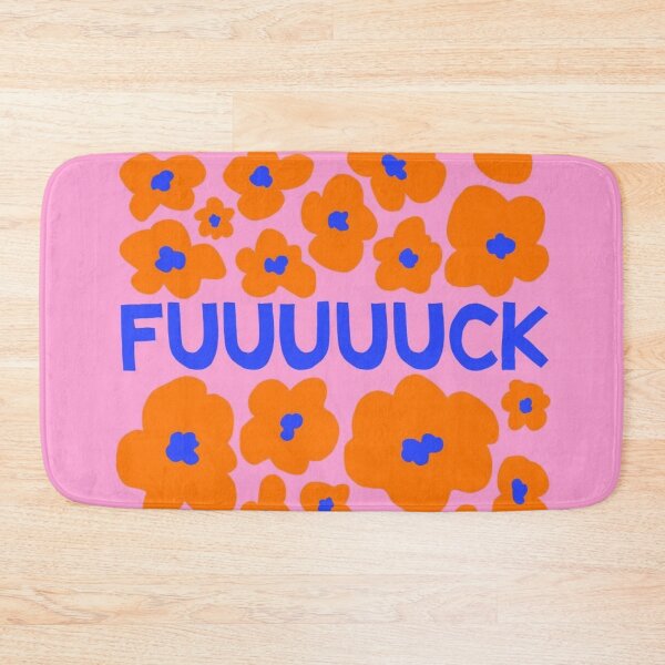 Item preview, Bold "Fuuuuuuuuuuuuuck" Flowers in Pink, Blue, and Orange designed and sold by pointense.