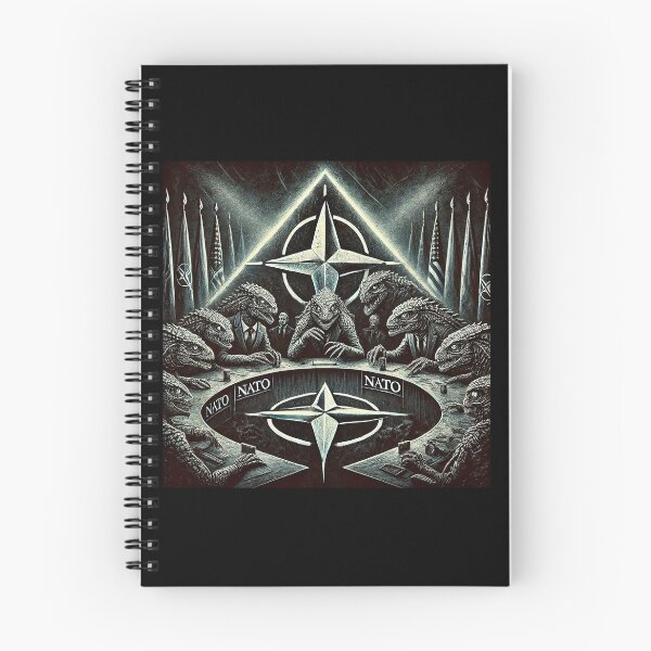 Item preview, illustration of reptilian beings at a NATO summit designed and sold by supersanko.