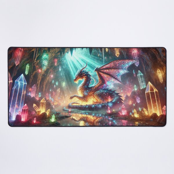 Item preview, Cosmic Dragon in a Glowing Crystal Cave designed and sold by TeslaSt0re.