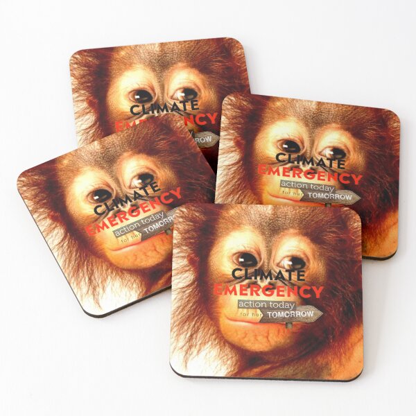 Item preview, Orangutan - Climate Emergency  designed and sold by ontological.