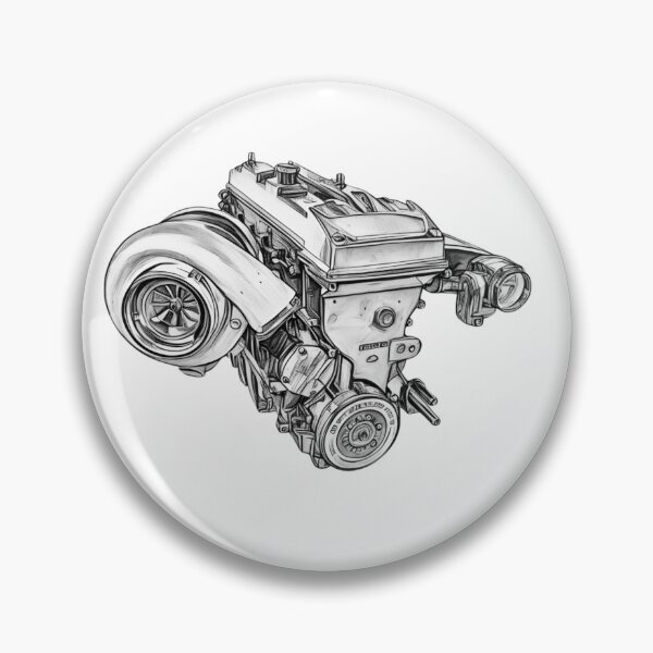 Item preview, Ford Barra Turbo designed and sold by CarArtAustralia.
