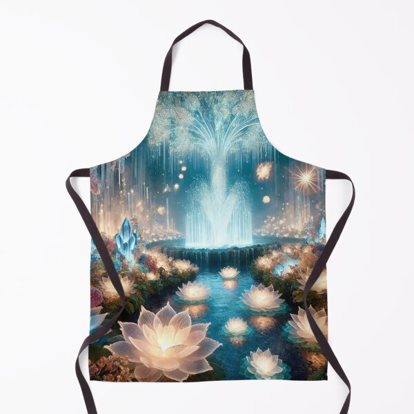 Item preview, Enchanted Garden with Glowing Lotus and Crystals designed and sold by TeslaSt0re.