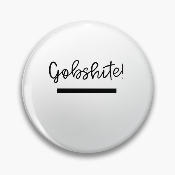 Item preview, Gobshite!, Irish Wall Art, Ireland, Typography Print, Cheeky Print, Bar Cart Decor, Black and White Poster, Minimalist Decor, Typography designed and sold by DazzledPenguin.