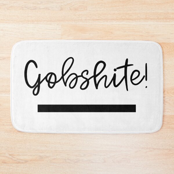 Artikelvorschau, Gobshite!, Irische Wandkunst, Irland, Typografie-Druck, frecher Druck, Barwagen-Dekor, Schwarz-Weiß-Poster, minimalistisches Dekor, Typografie entworfen und verkauft von DazzledPenguin.