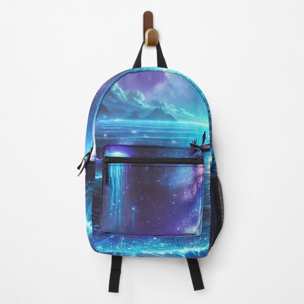 Item preview, Cosmic Ocean with Glowing Jellyfish and Floating Stars designed and sold by TeslaSt0re.