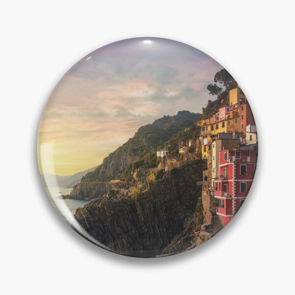 Item preview, Riomaggiore village view at sunset, Cinque Terre designed and sold by Stefano Orazzini.