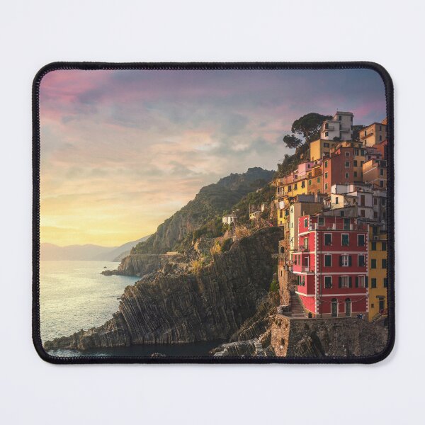Item preview, Riomaggiore village view at sunset, Cinque Terre designed and sold by Stefano Orazzini.