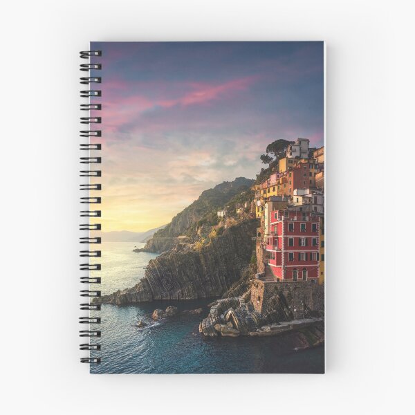 Item preview, Riomaggiore village view at sunset, Cinque Terre designed and sold by Stefano Orazzini.