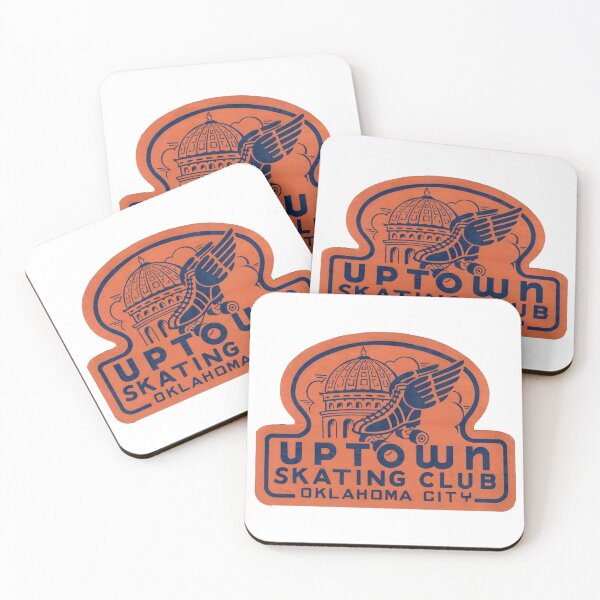 Item preview, Uptown Skating Club Oklahoma City Oklahoma Roller Skating Rink Sticker Decal Label designed and sold by tislord.