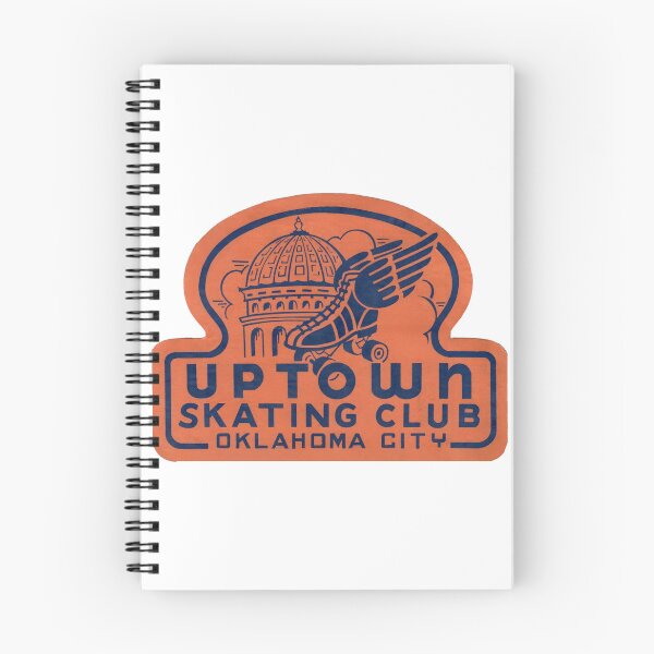 Item preview, Uptown Skating Club Oklahoma City Oklahoma Roller Skating Rink Sticker Decal Label designed and sold by tislord.