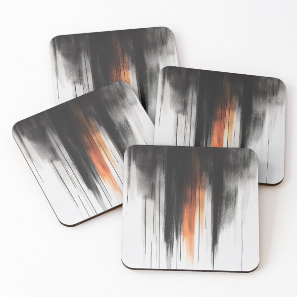 Item preview, Abstract Sky - Black and Orange designed and sold by SketchArc.