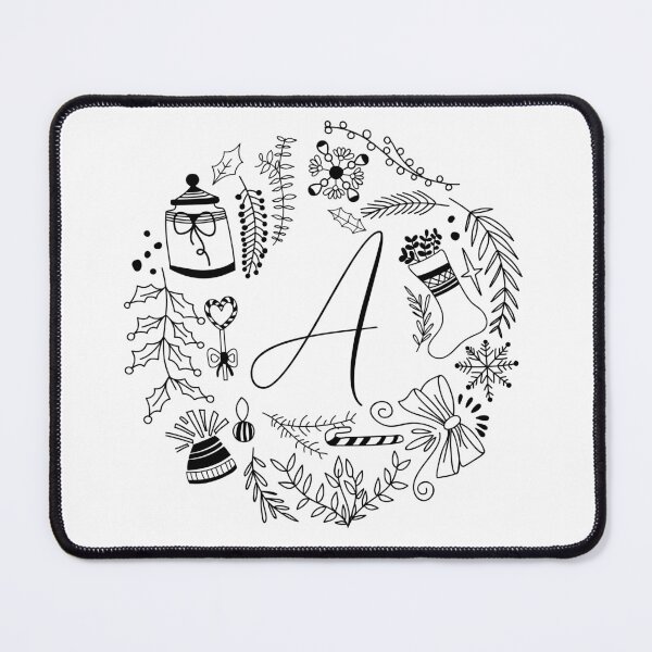Item preview, Festive Christmas Alphabet letters Holiday art designed and sold by ilyanadesign.