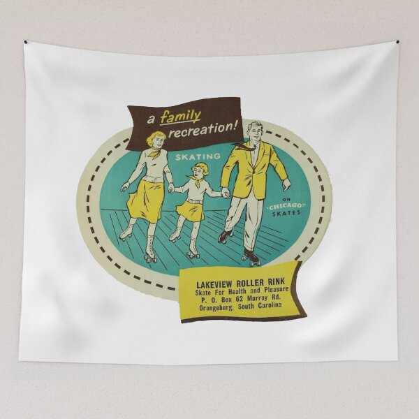 Item preview, Lakeview Roller Rink Orangeburg South Carolina Roller Skating Rink Sticker Decal Label designed and sold by tislord.