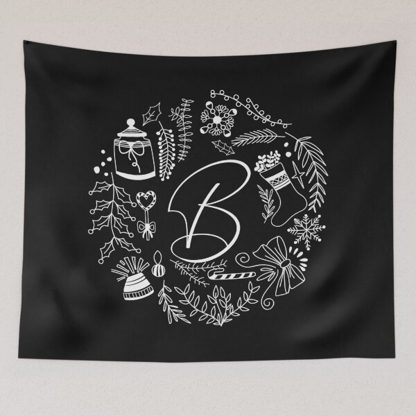 Item preview, Festive Christmas Alphabet letters Holiday art designed and sold by ilyanadesign.