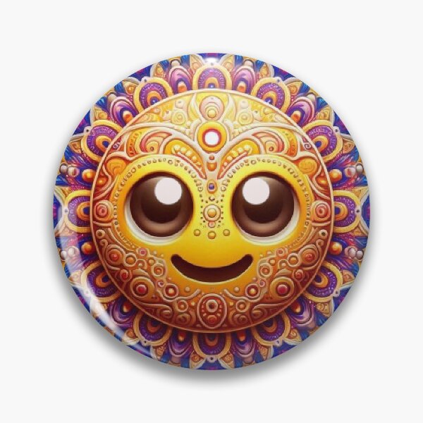 Item preview, emoji mandala with different expressions with bright colors designed and sold by Anime9122.
