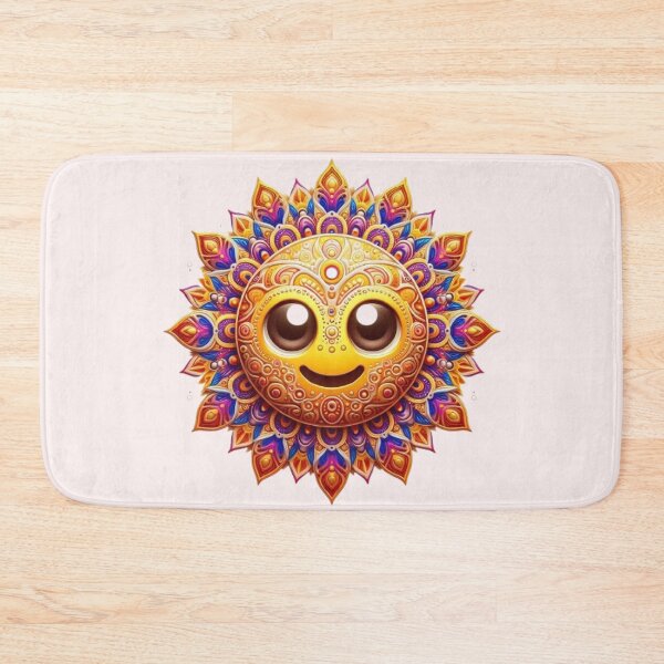 Artikelvorschau, emoji mandala with different expressions with bright colors entworfen und verkauft von Anime9122.