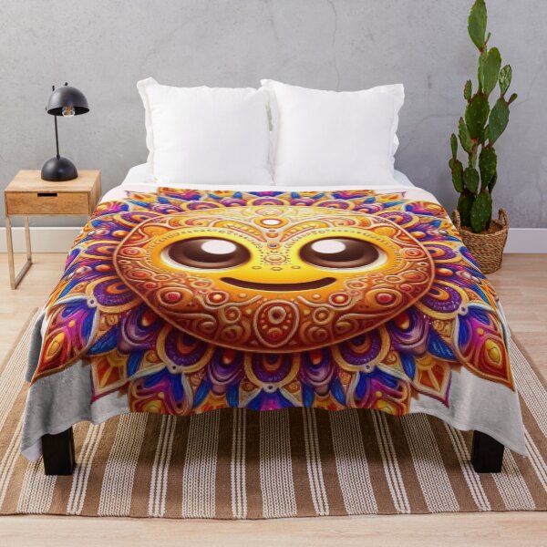 Item preview, emoji mandala with different expressions with bright colors designed and sold by Anime9122.