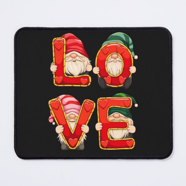 Item preview, LOVE: Adorable Gnome Valentine’s Day Art With Heart Accents designed and sold by elynne9.