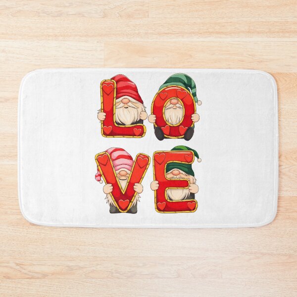 Item preview, LOVE:  Adorable Gnome Valentine’s Day Art With Heart Accents designed and sold by elynne9.
