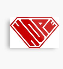 Hope SuperEmpowered (Red) Metal Print