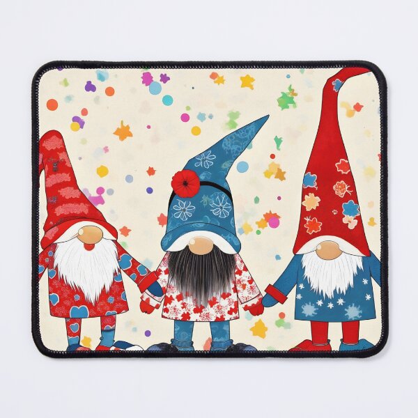 Item preview, COLORFUL CUTE DECORATIVE ARTSY GNOME ART designed and sold by Arts4U.