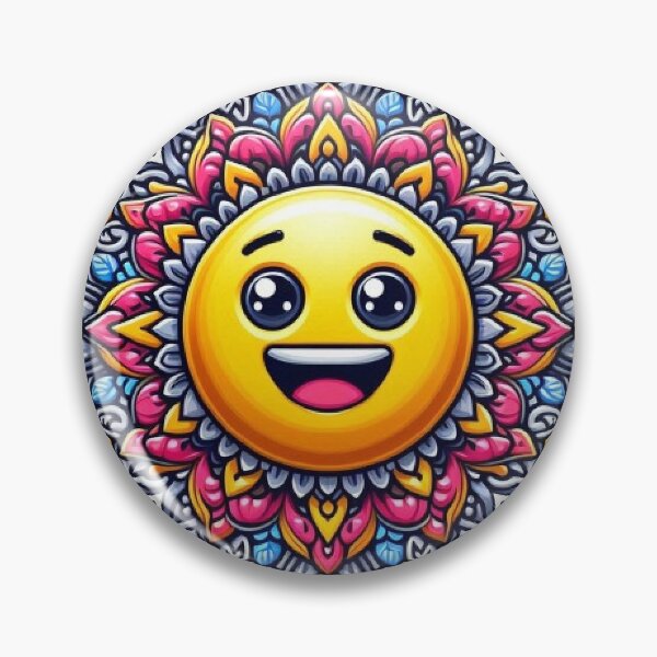 Item preview, emoji mandala with different expressions with bright colors designed and sold by Anime9122.